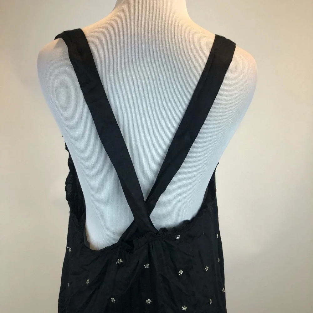 Free People Black Criss Cross Sleeveless Tunic - Picture 5 of 6